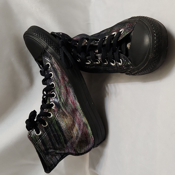 Converse CTAS Metallic Rainbow High-Top Sneakers (W Size 10) - Picture 3 of 13
